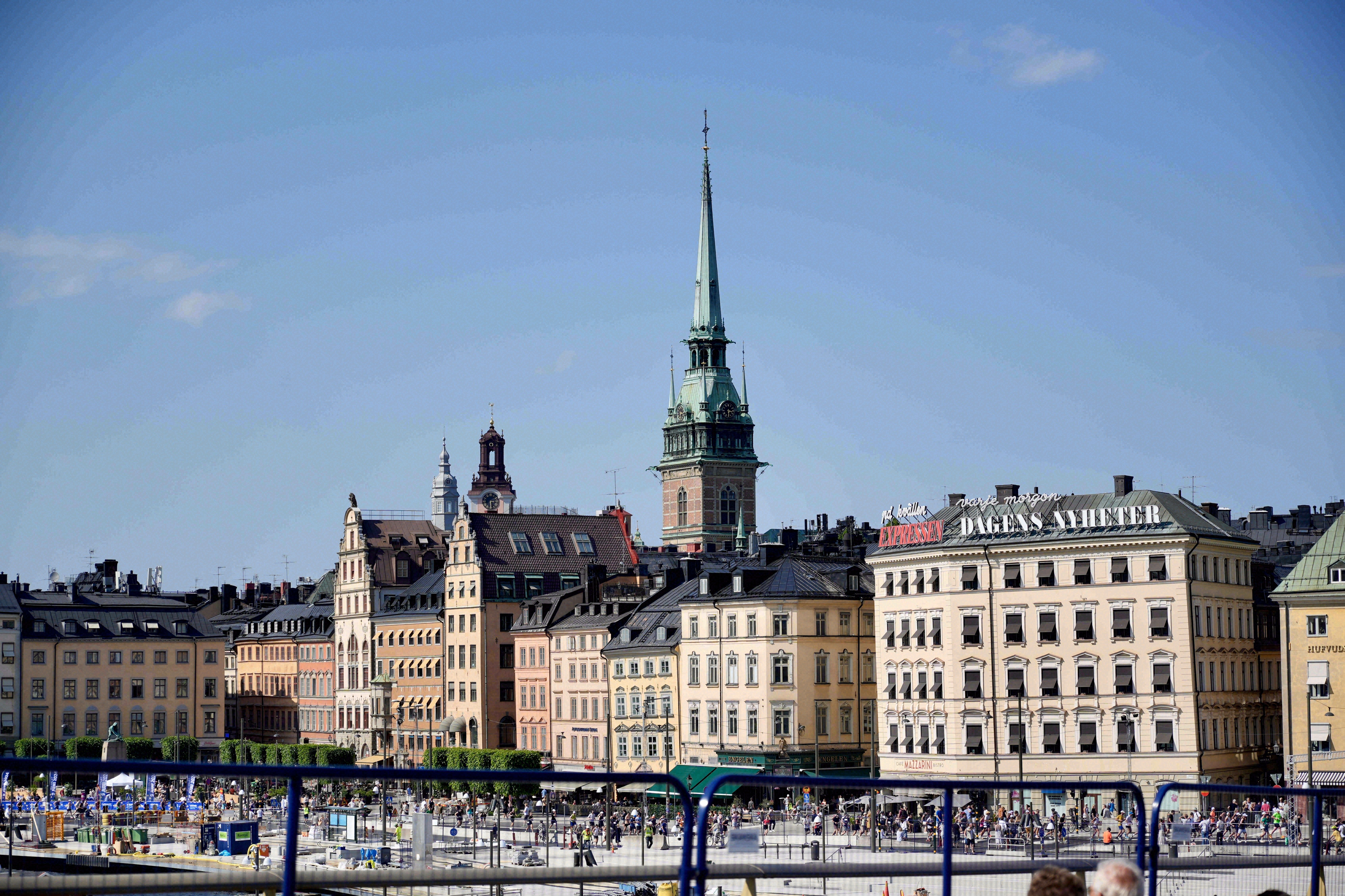 Blick über Stockholm: Gamla Stan und die Inseln im Wasser